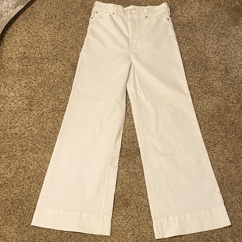 J. Crew Ivory Flare Jeans